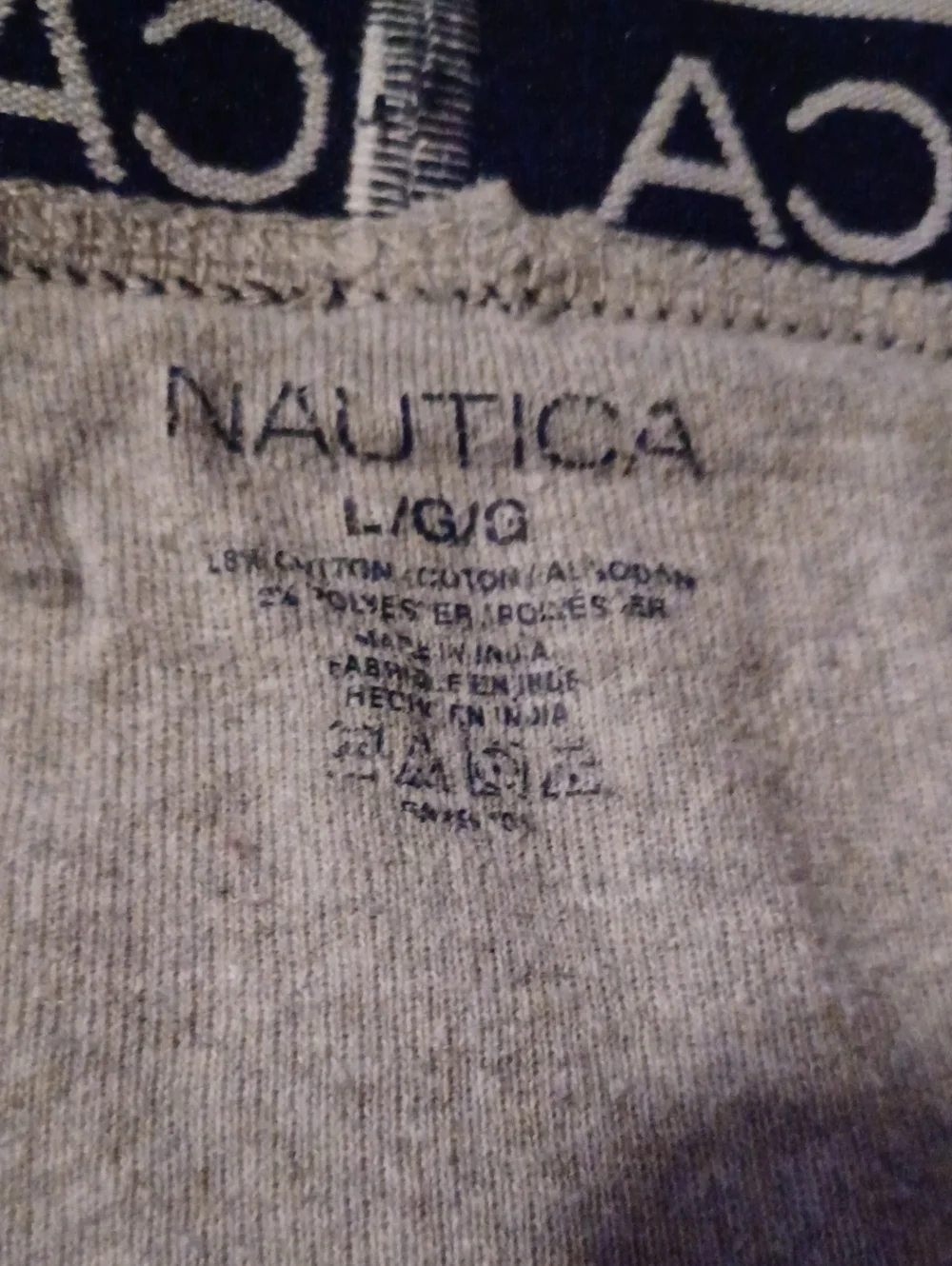 Nautica Navy Boxer Briefs with Red/White Pattern & Blue And Gray Solid Color - 4